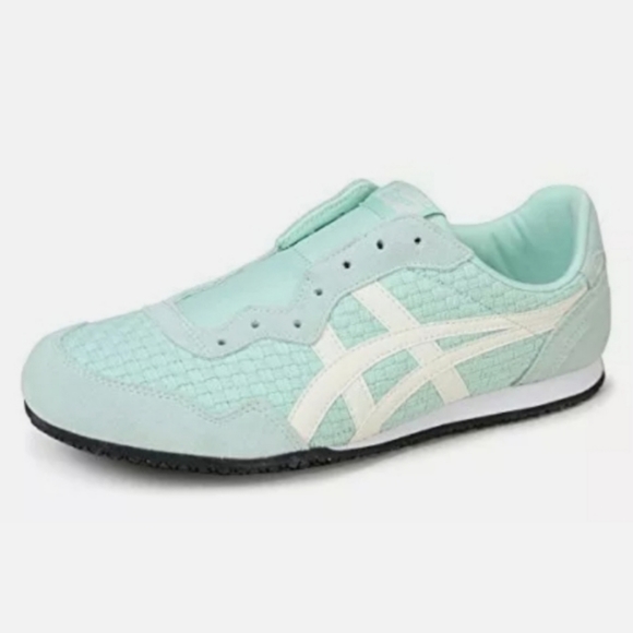 NEW Asics Japan Onitsuka Tiger SERRANO SLIP-ON D877N Mist green cream Women 6.5 - Picture 2 of 10